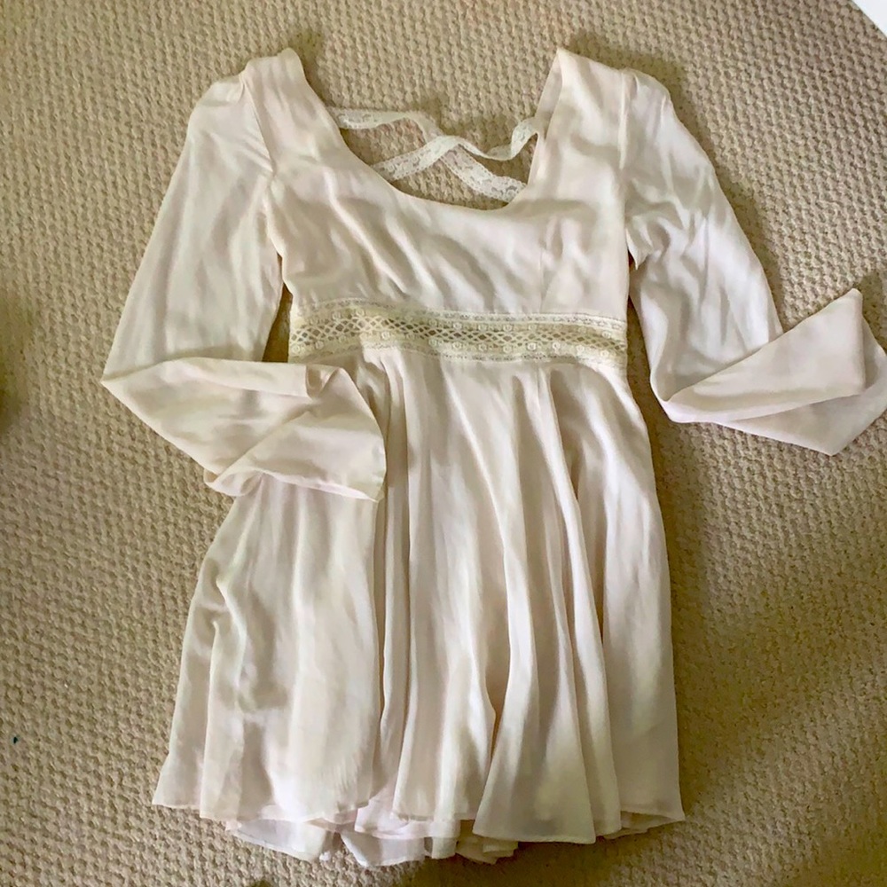 White flowy dress